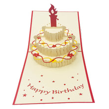 Load image into Gallery viewer, Wow Birthday Cake Candle - 3D Pop Up Greeting Card