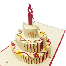 Load image into Gallery viewer, Wow Birthday Cake Candle - 3D Pop Up Greeting Card