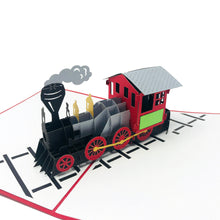 Load image into Gallery viewer, Classic Steam Train - 3D Pop Up Greeting Card