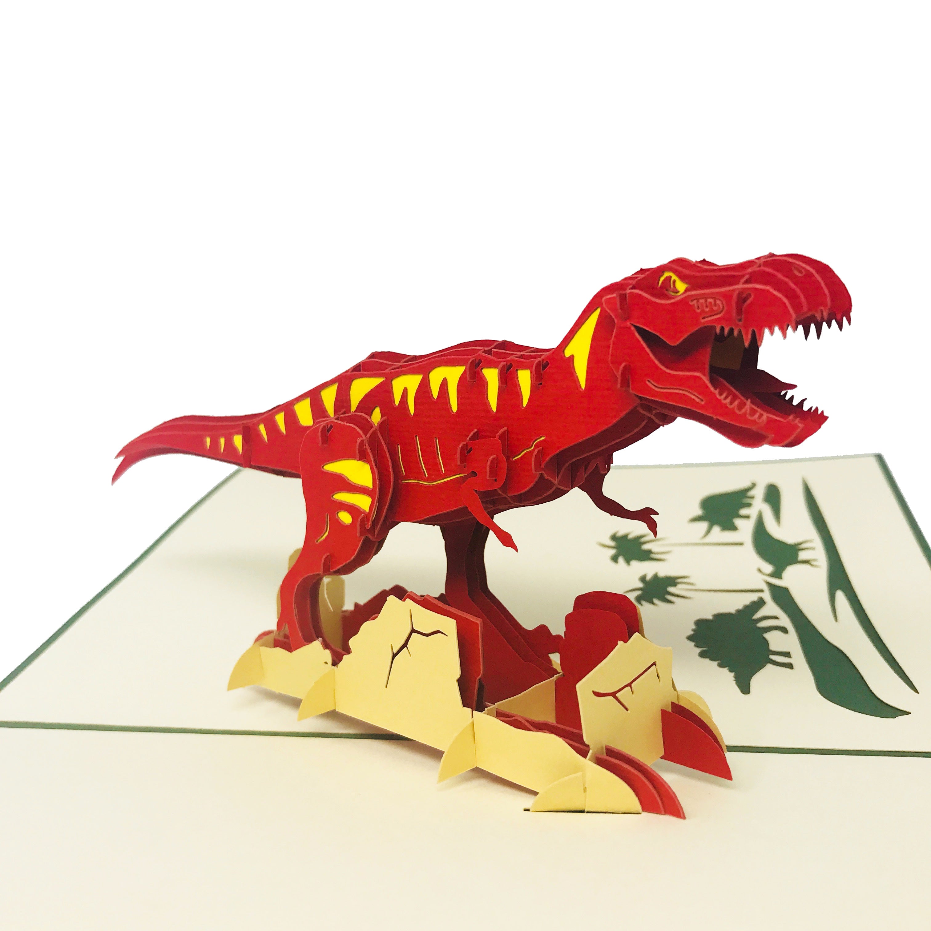 Wow T-Rex Dinosaur - 3D Pop Up Greeting Card – WOW Pop Up Card