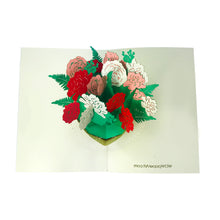 Load image into Gallery viewer, Rose Flower Vase - WOW 3D 2 Layers Message Pop Up Card
