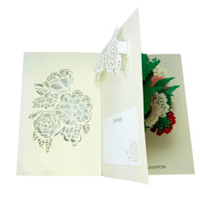 Load image into Gallery viewer, Rose Flower Vase - WOW 3D 2 Layers Message Pop Up Card
