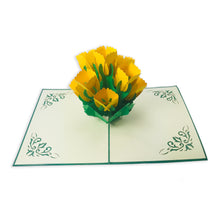 Load image into Gallery viewer, Yellow Tulip - WOW 3D Pop Up Card
