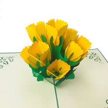 Load image into Gallery viewer, Yellow Tulip - WOW 3D Pop Up Card