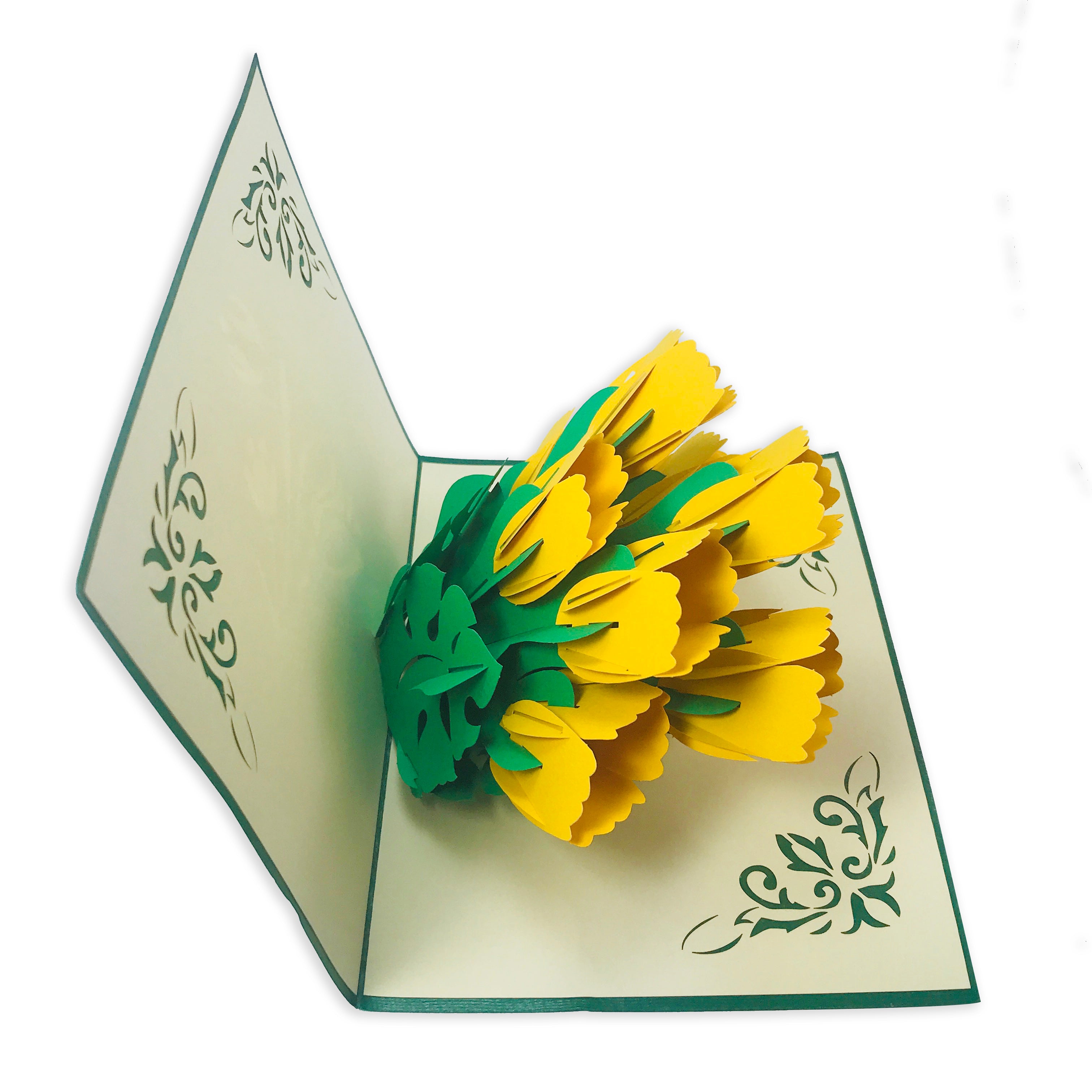 Yellow Tulip - WOW 3D Pop Up Card – WOW Pop Up Card