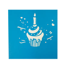 Load image into Gallery viewer, Wow Little Cupcake Birthday - 3D Pop Up Greeting Card