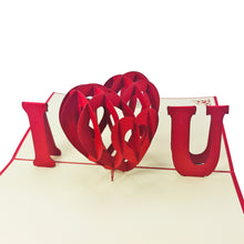 Load image into Gallery viewer, I Heart You - WOW 3D Pop Up Card
