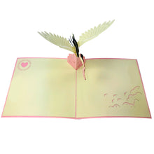 Load image into Gallery viewer, Baby and Stork (Pink) - WOW 3D Pop Up Card