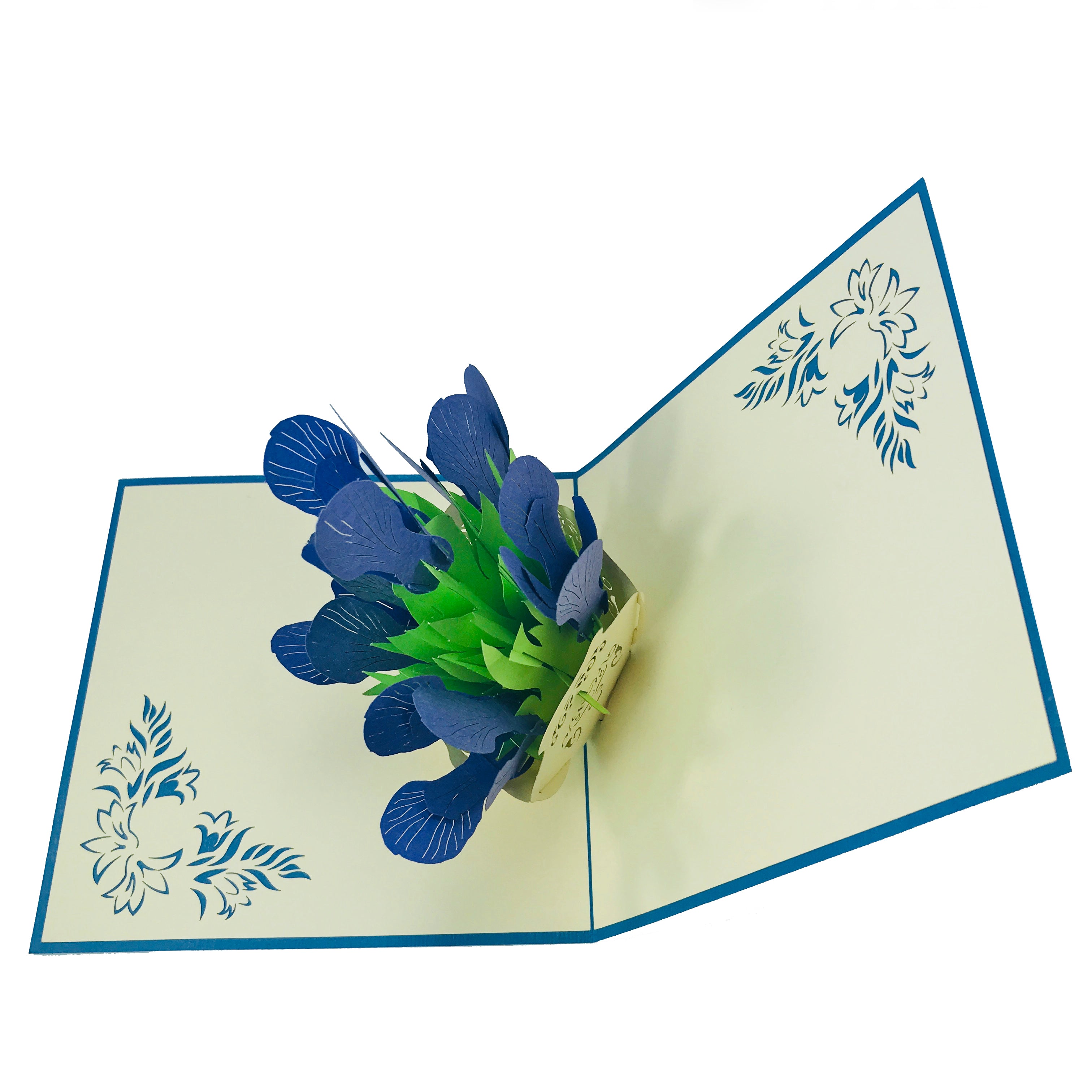 Iris Flower Vase - WOW 3D Pop Up Card – WOW Pop Up Card