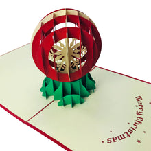 Load image into Gallery viewer, Christmas Globe Snowballl - Pop Up Card