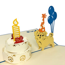 Load image into Gallery viewer, Birthday Pug - WOW 3D Pop Up Card
