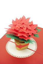 Load image into Gallery viewer, Poinsettia - Christmas Pop Up Card