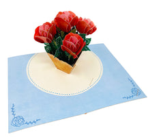 Load image into Gallery viewer, Rose Vase Flower - WOW 3D Pop Up Greeting Card