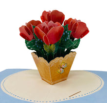 Load image into Gallery viewer, Rose Vase Flower - WOW 3D Pop Up Greeting Card