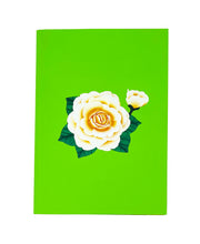 Load image into Gallery viewer, White Camellia Gorgeous Flower - WOW 3D Pop Up Greeting Card